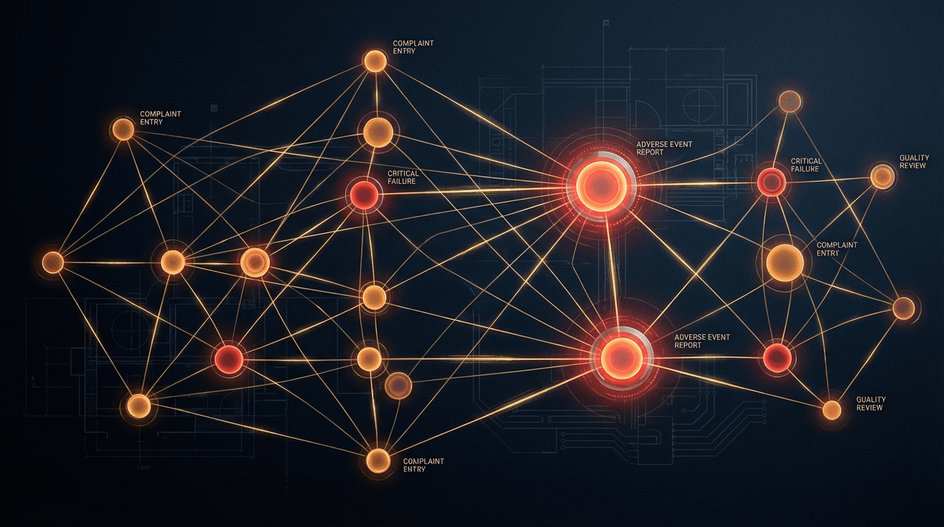 Complaint data signal network MDR adverse event reporting
