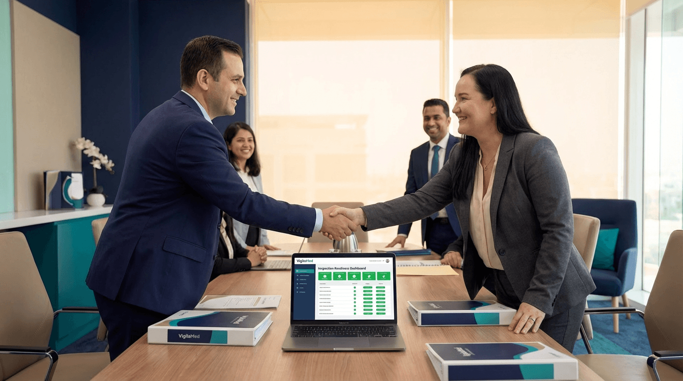 Inspection preparation timeline from 6 months to 1 week before FDA inspection